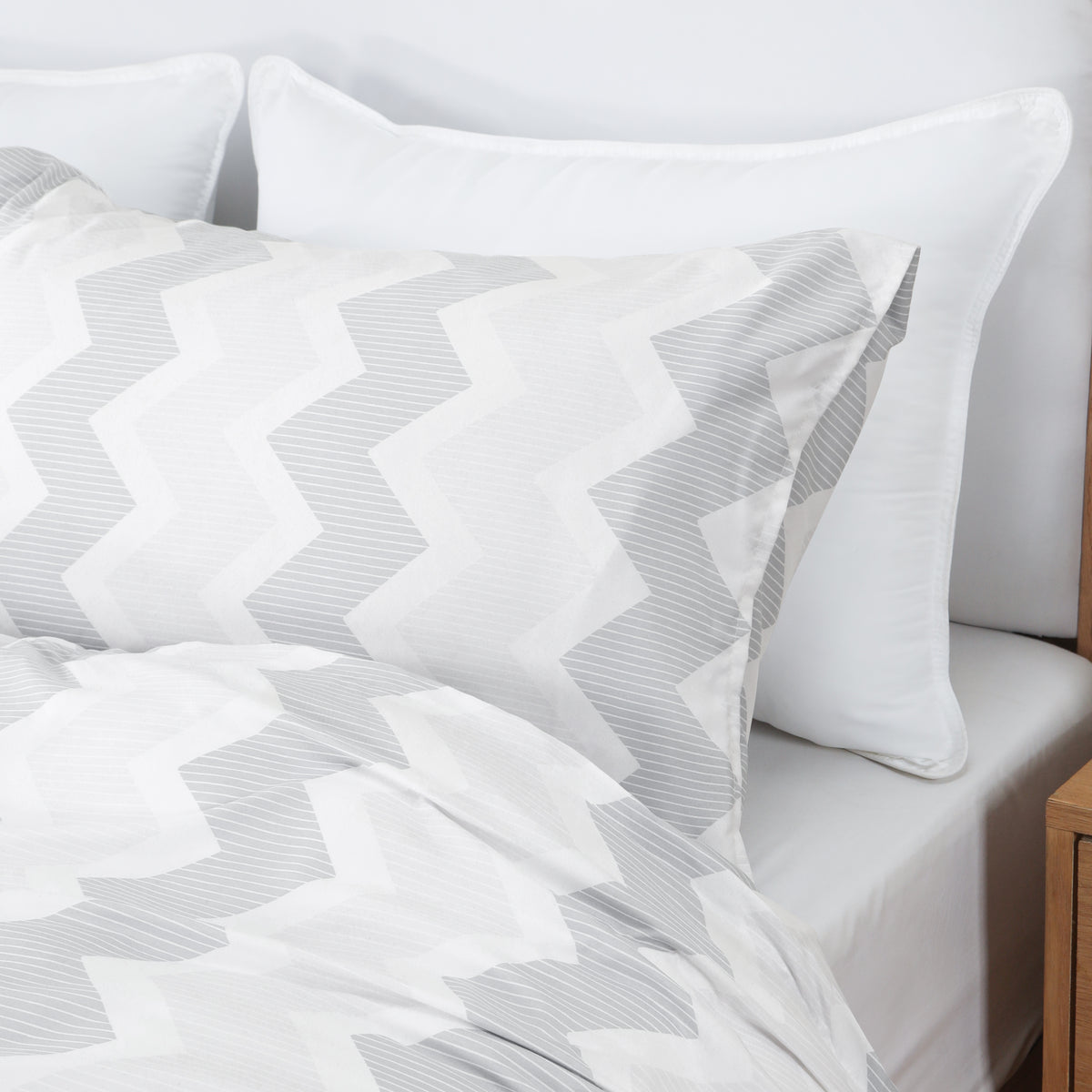 Signature Chevron Brushed Duvet Set