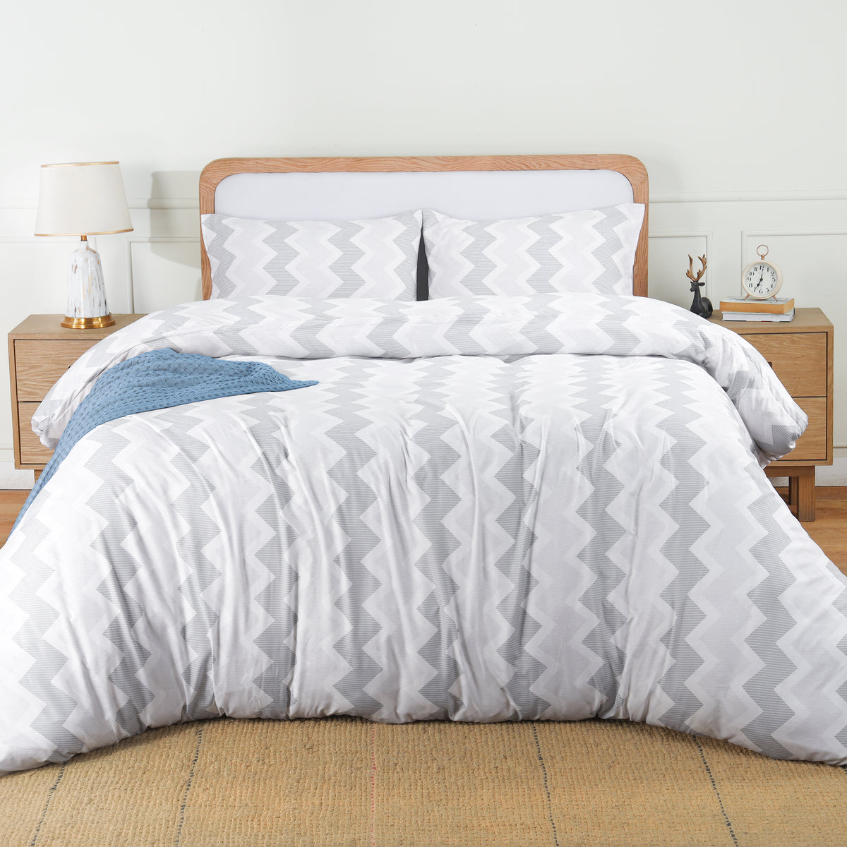 Signature Chevron Brushed Duvet Set