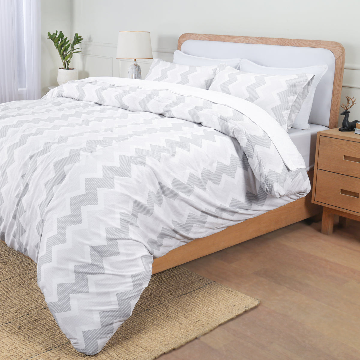 Signature Chevron Brushed Duvet Set