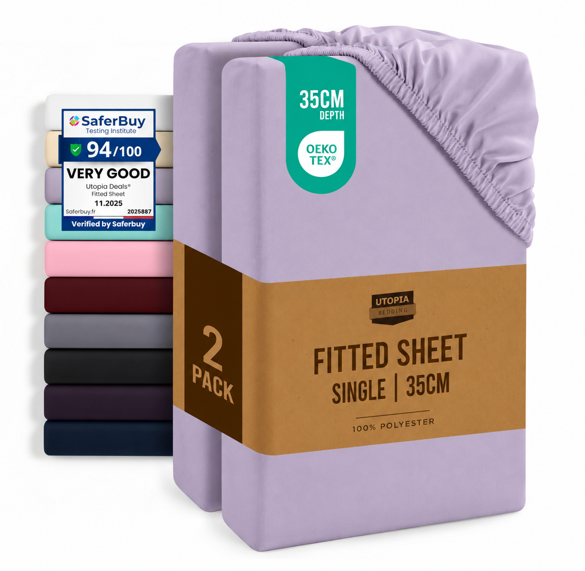 Everyday Soft Fitted Sheet - Multipack