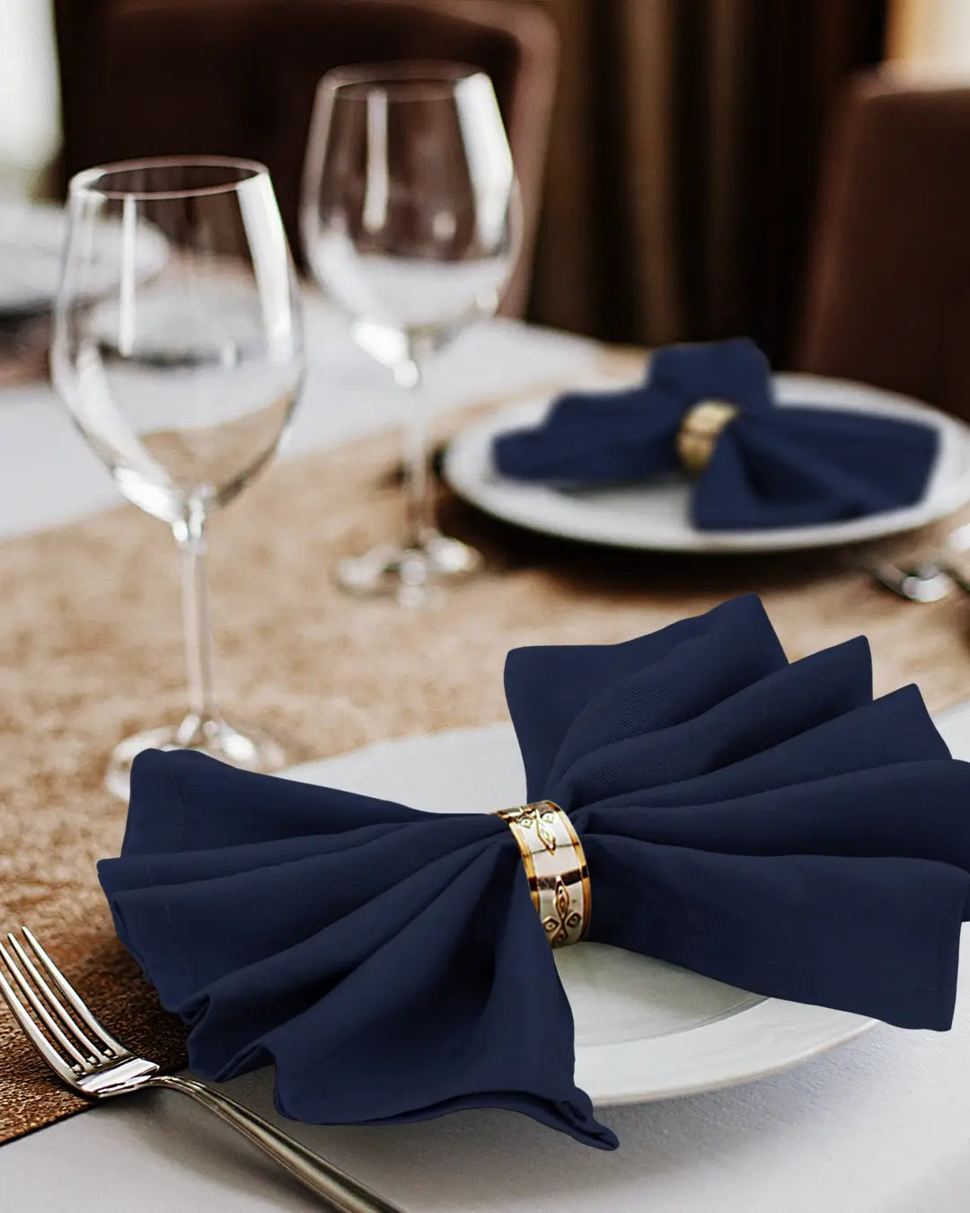 Reusable Polyester Dinner Napkins Pack of 24
