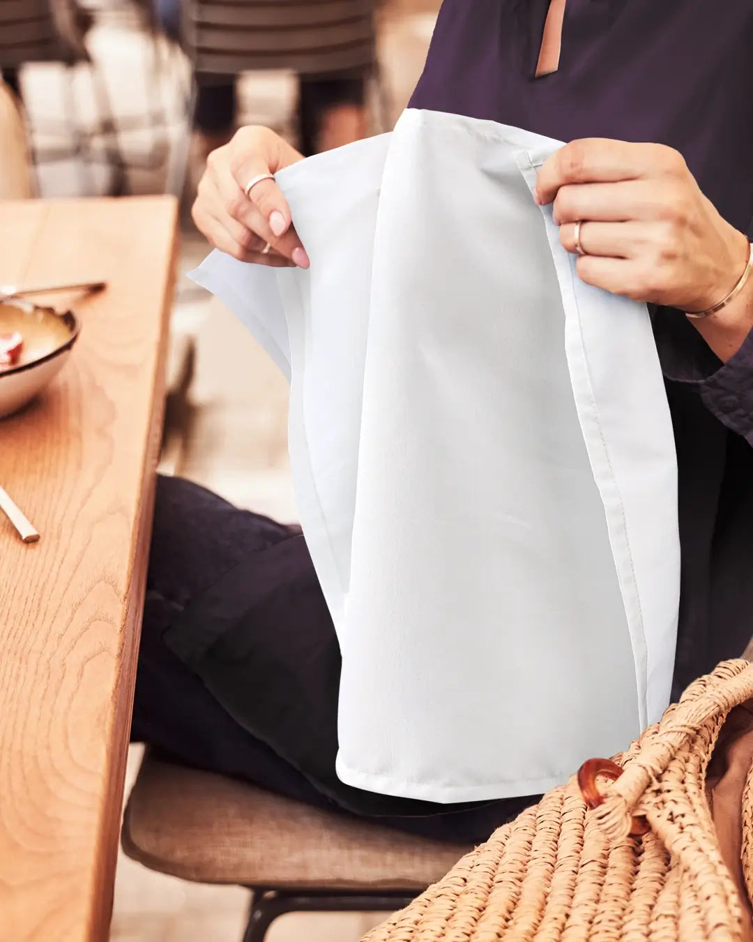 Reusable Polyester Dinner Napkins Pack of 24