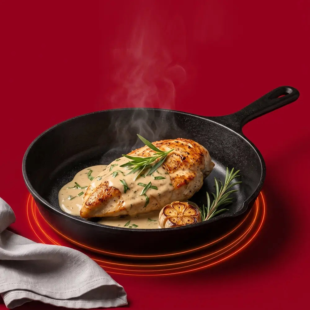 3-Piece Pre-Seasoned Cast Iron Skillet Set
