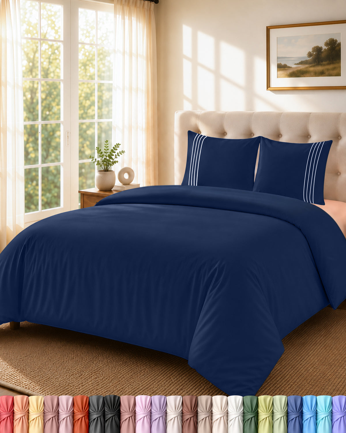 Fine Embroidery Duvet Cover Set
