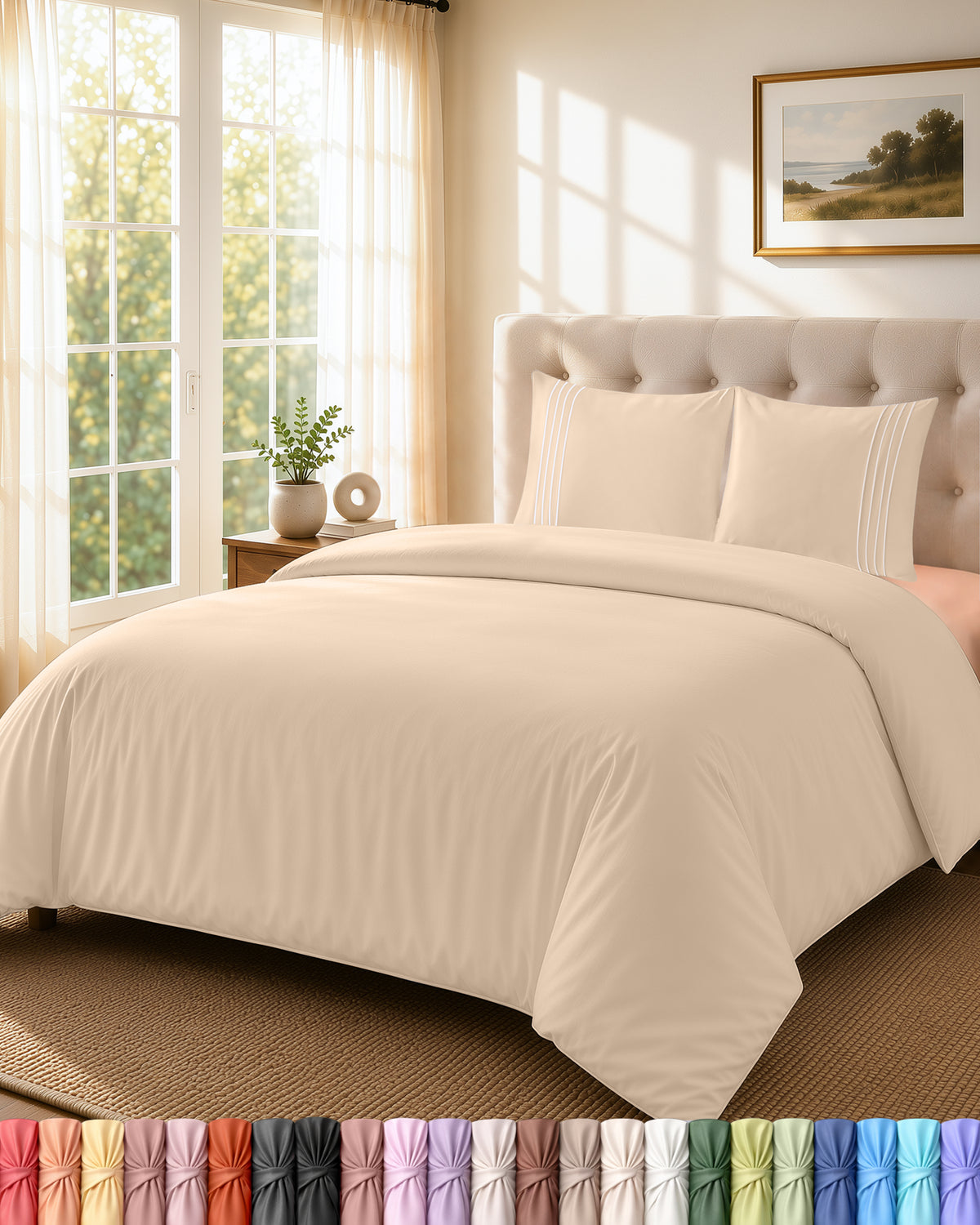 Fine Embroidery Duvet Cover Set