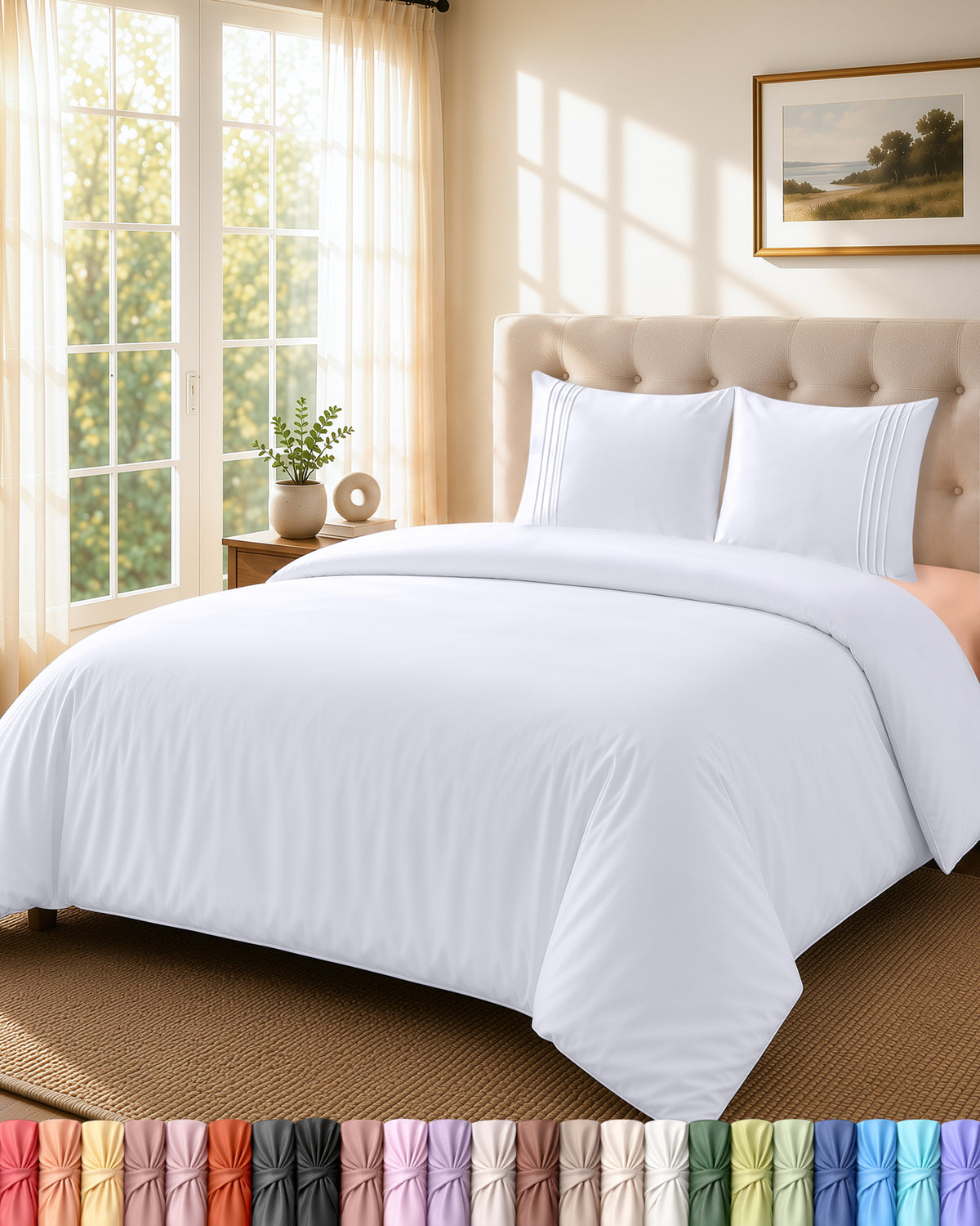 Fine Embroidery Duvet Cover Set