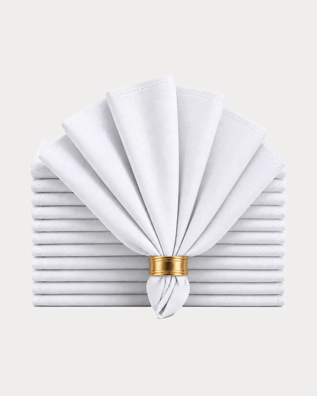 Cotton Blend Reusable Dinner Napkins Set of 12