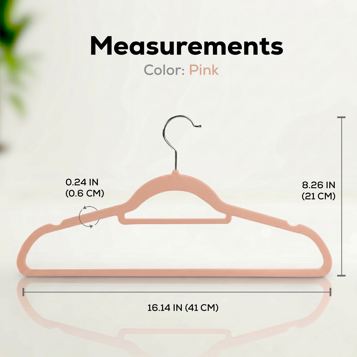 Velvet Clothes Hangers with Tie Bar