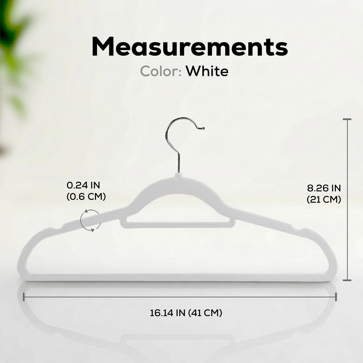Velvet Clothes Hangers with Tie Bar