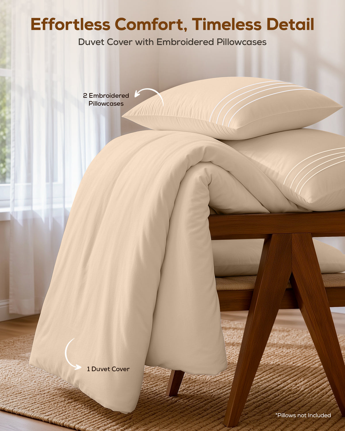 Fine Embroidery Duvet Cover Set