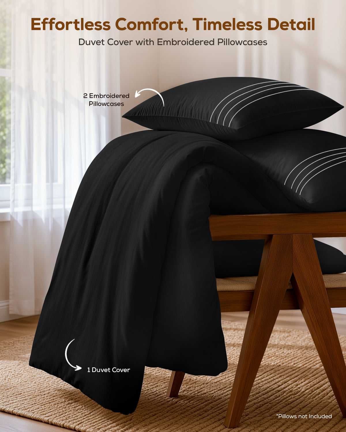 Fine Embroidery Duvet Cover Set