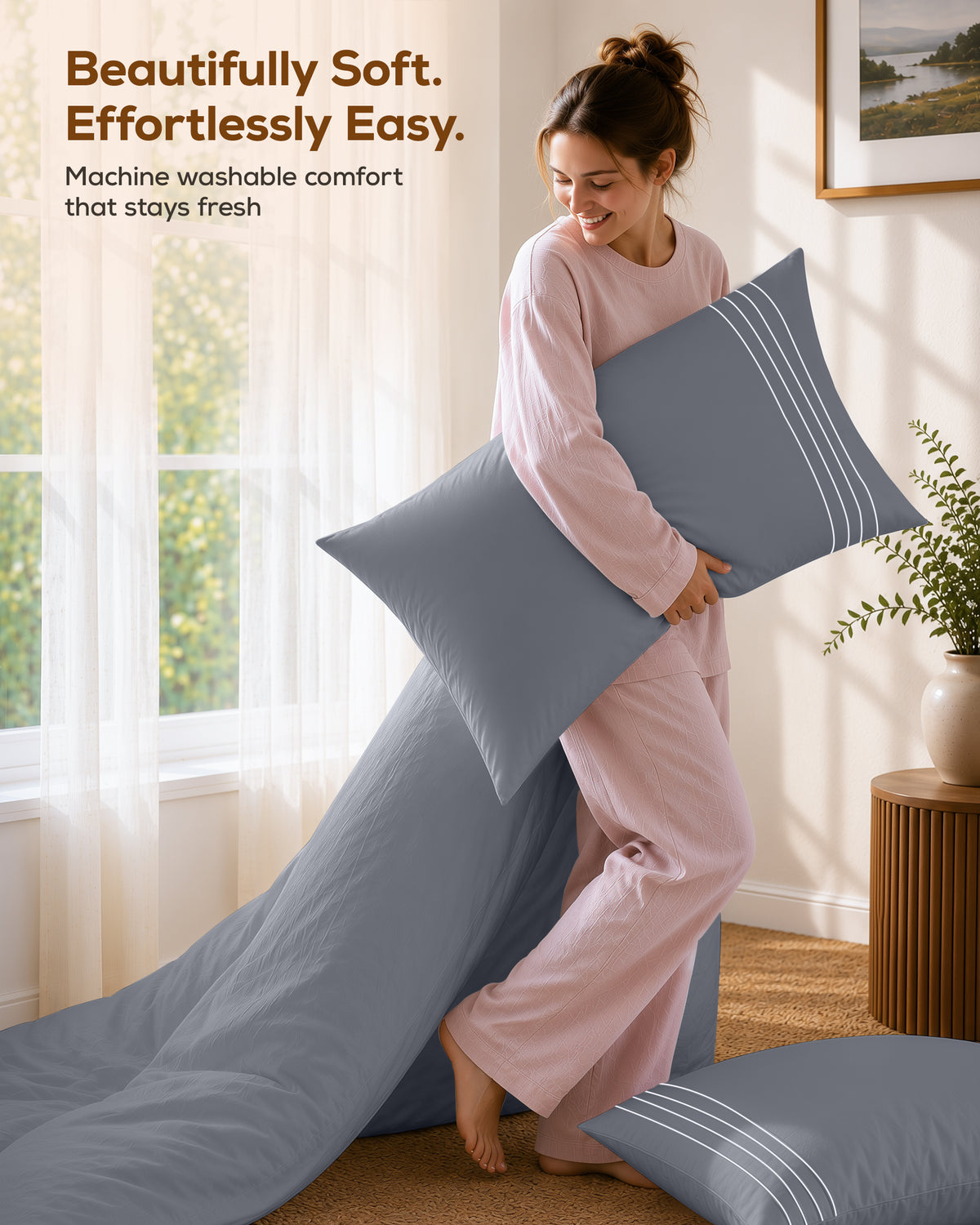 Fine Embroidery Duvet Cover Set
