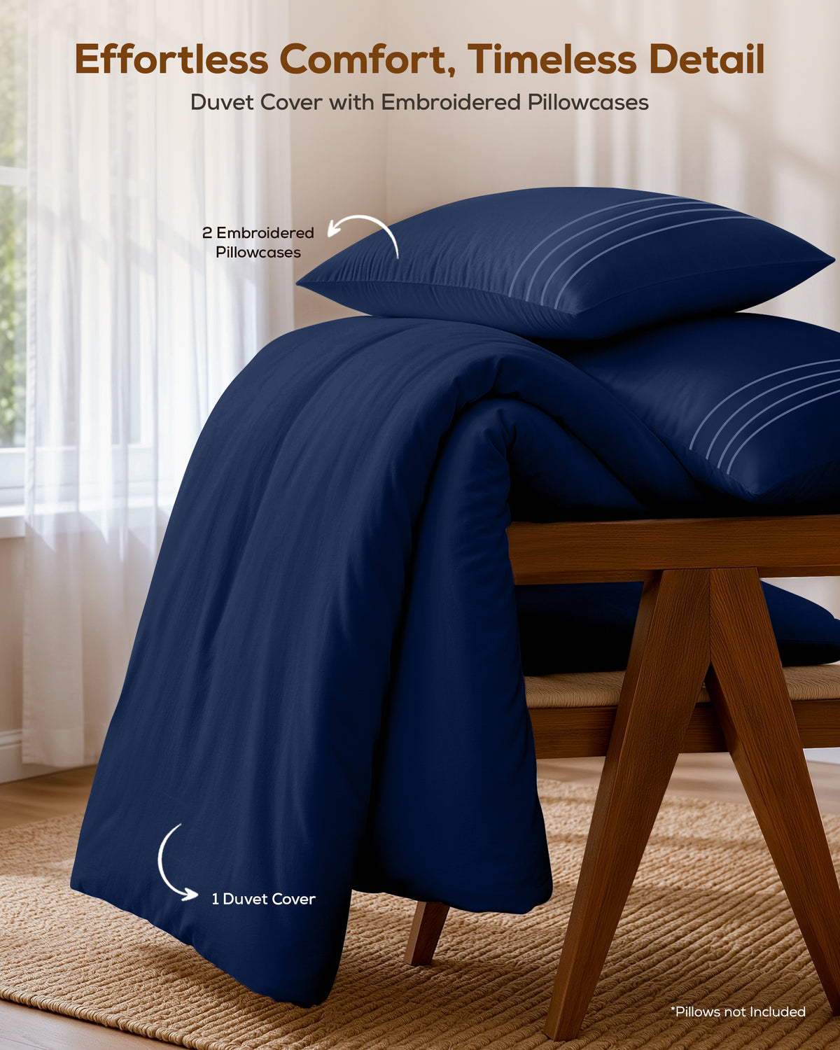 Fine Embroidery Duvet Cover Set
