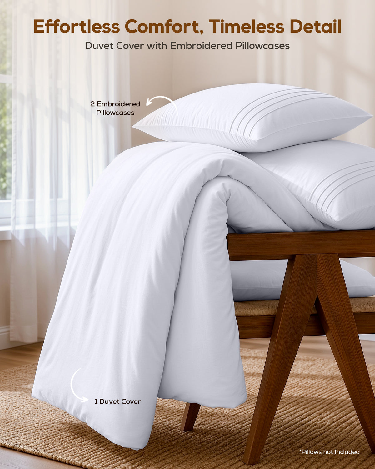Fine Embroidery Duvet Cover Set