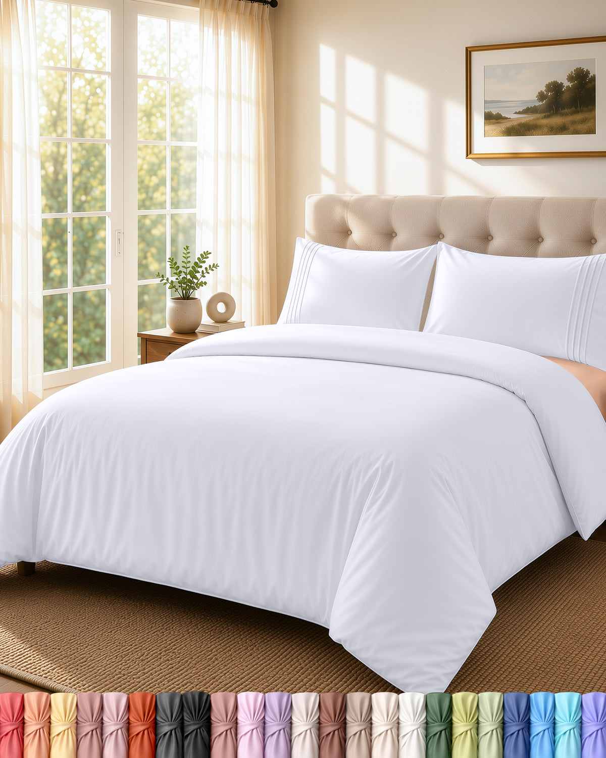 Fine Embroidery Duvet Cover Set