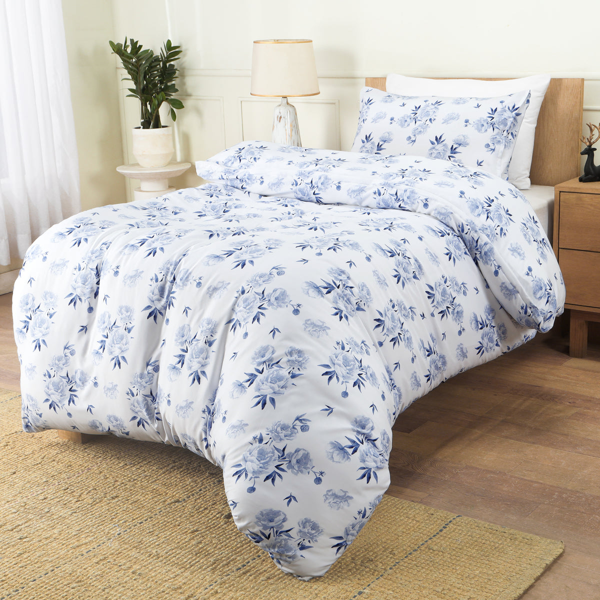 Signature Floral Brushed Duvet Set
