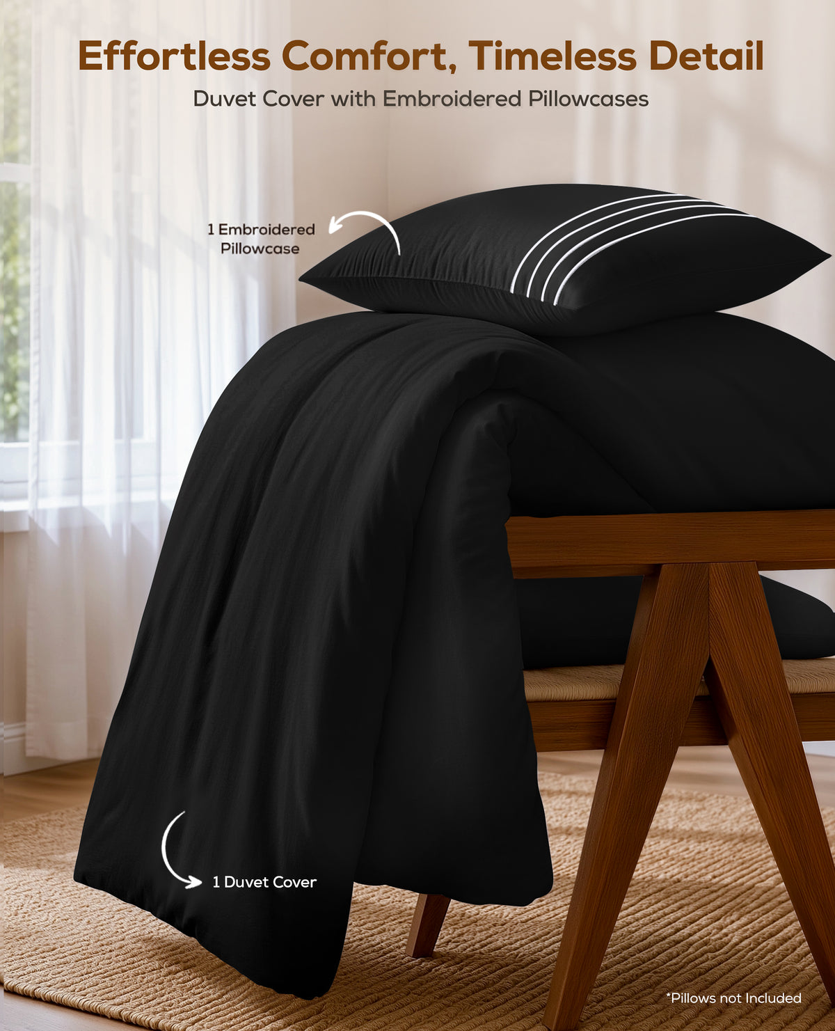 Fine Embroidery Duvet Cover Set