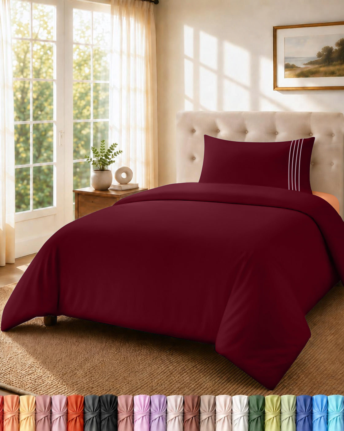Fine Embroidery Duvet Cover Set