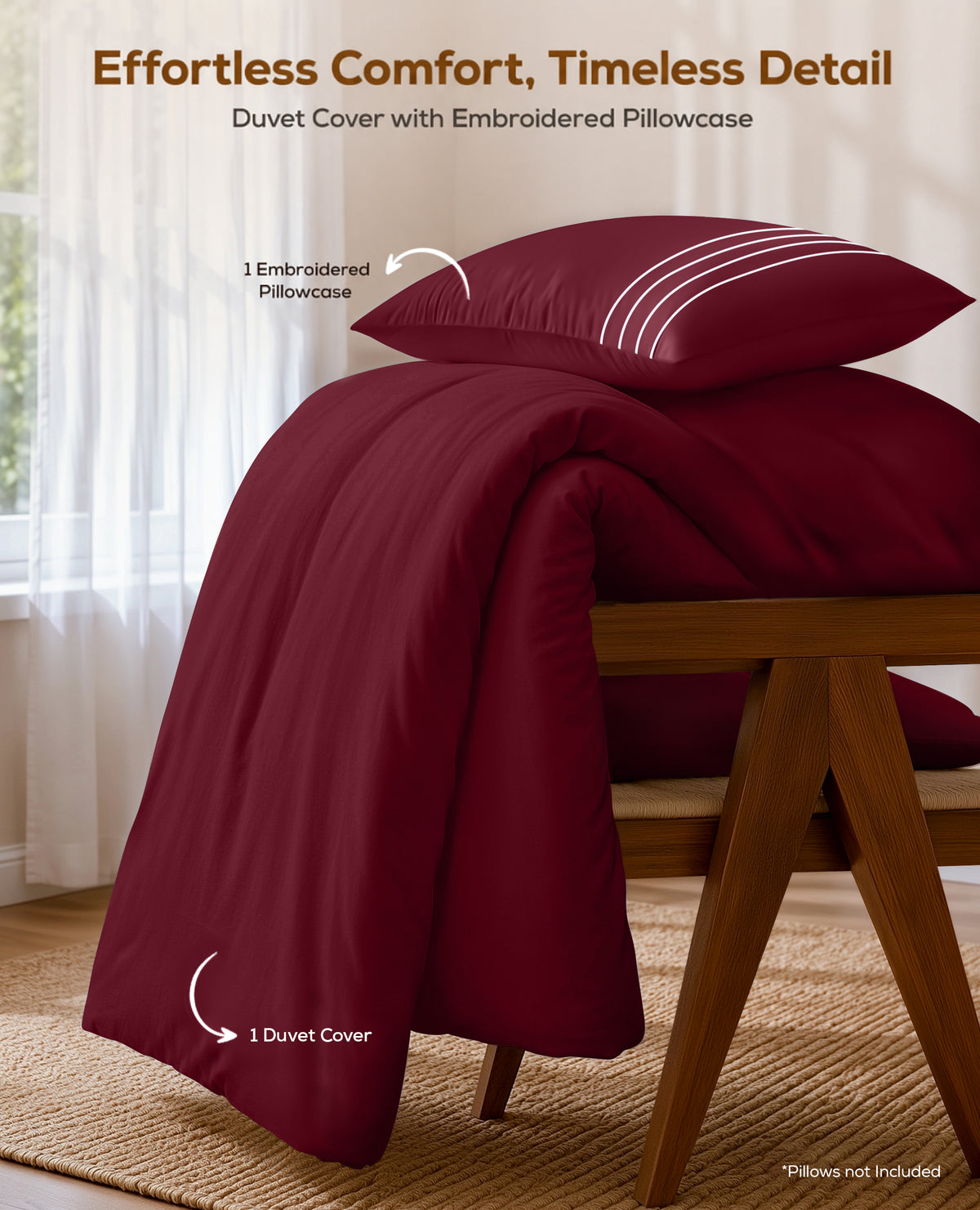 Fine Embroidery Duvet Cover Set