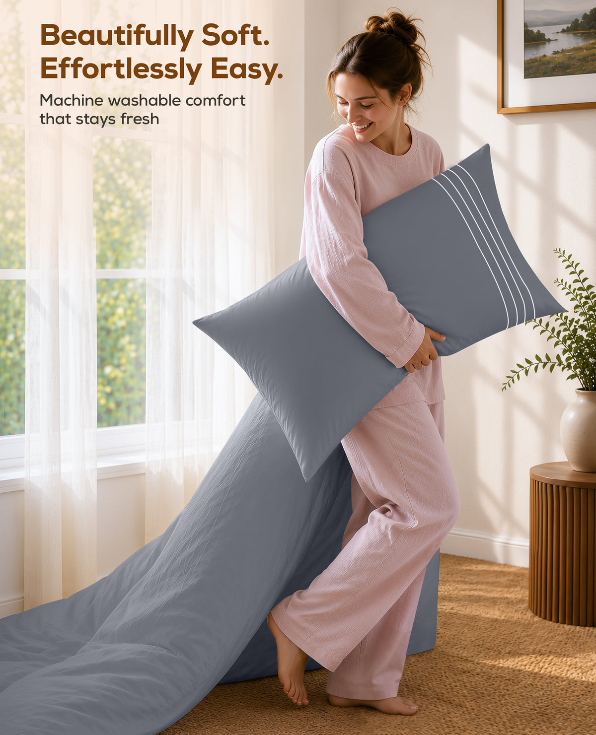 Fine Embroidery Duvet Cover Set
