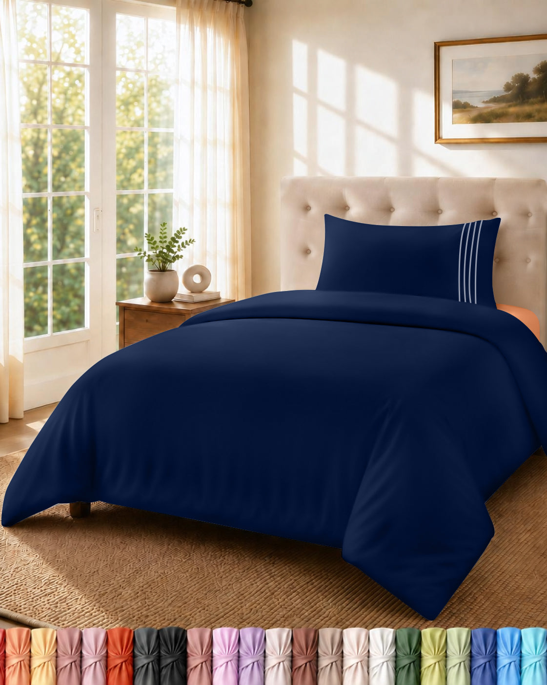 Fine Embroidery Duvet Cover Set