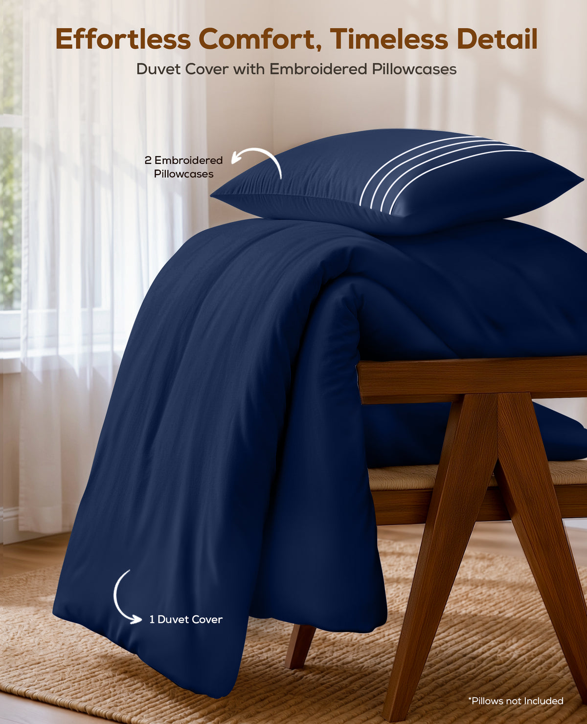 Fine Embroidery Duvet Cover Set