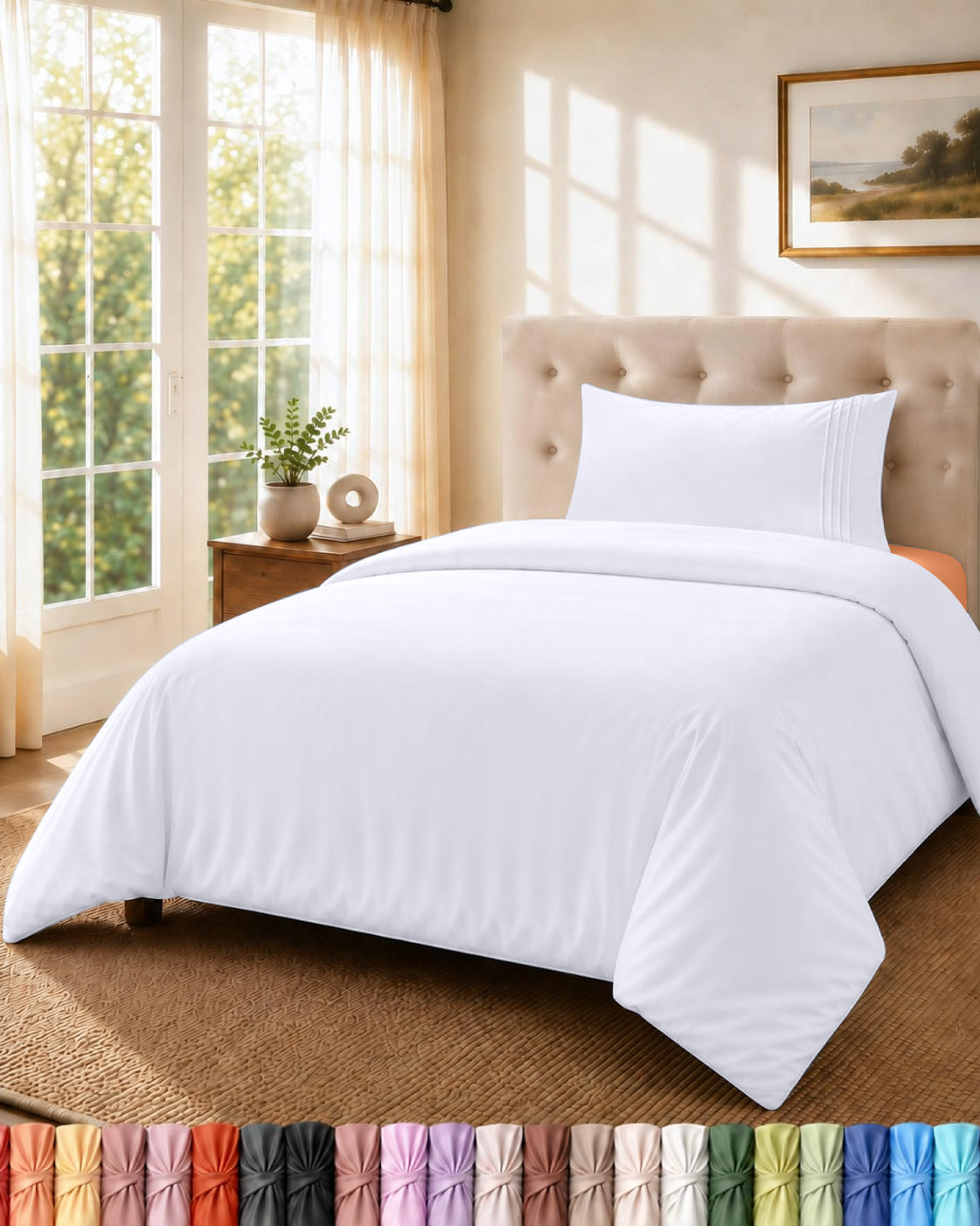 Fine Embroidery Duvet Cover Set