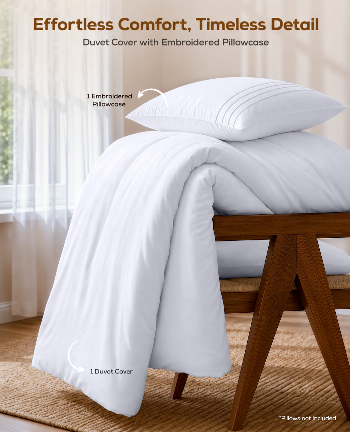 Fine Embroidery Duvet Cover Set